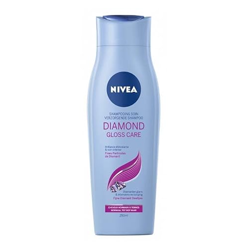 6 x NIVEA Shampoo"Diamond Gloss" für stumpf/normal Haar - 250 ml