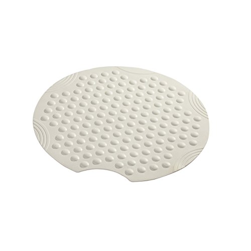 SANIMIX runde Duscheinlage, Duschmatte, Sicherheitseinlage für die Dusche Modell Bubbles Größe: Ø54cm Farbe: Weiss