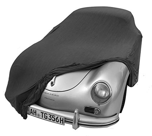 EXCOLO Auto Schutzhülle Schutzhaube Plane Indoor Hochwertig rot grau oder schwarz bis 5,80 m lang (Grau bis 4,30 Meter)