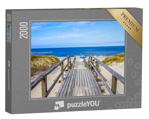 puzzleYOU: Puzzle 2000 Teile „Der Weg zm Strand von Westerland, Sylt“