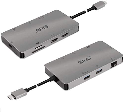 Club 3D USB 3.2 GEN1 USB 3.2 Gen1 Typ-C 8-in-1 Hub PD Charging