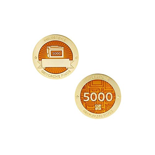 5000 Finds/Funde Coin + Tb !!gefunden Geocaching Milestone Geocoin and Tag Set