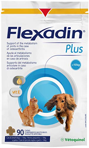 Vétoquinol Flexadin Plus für kleine Hunde und Katzen (30 Tabletten)