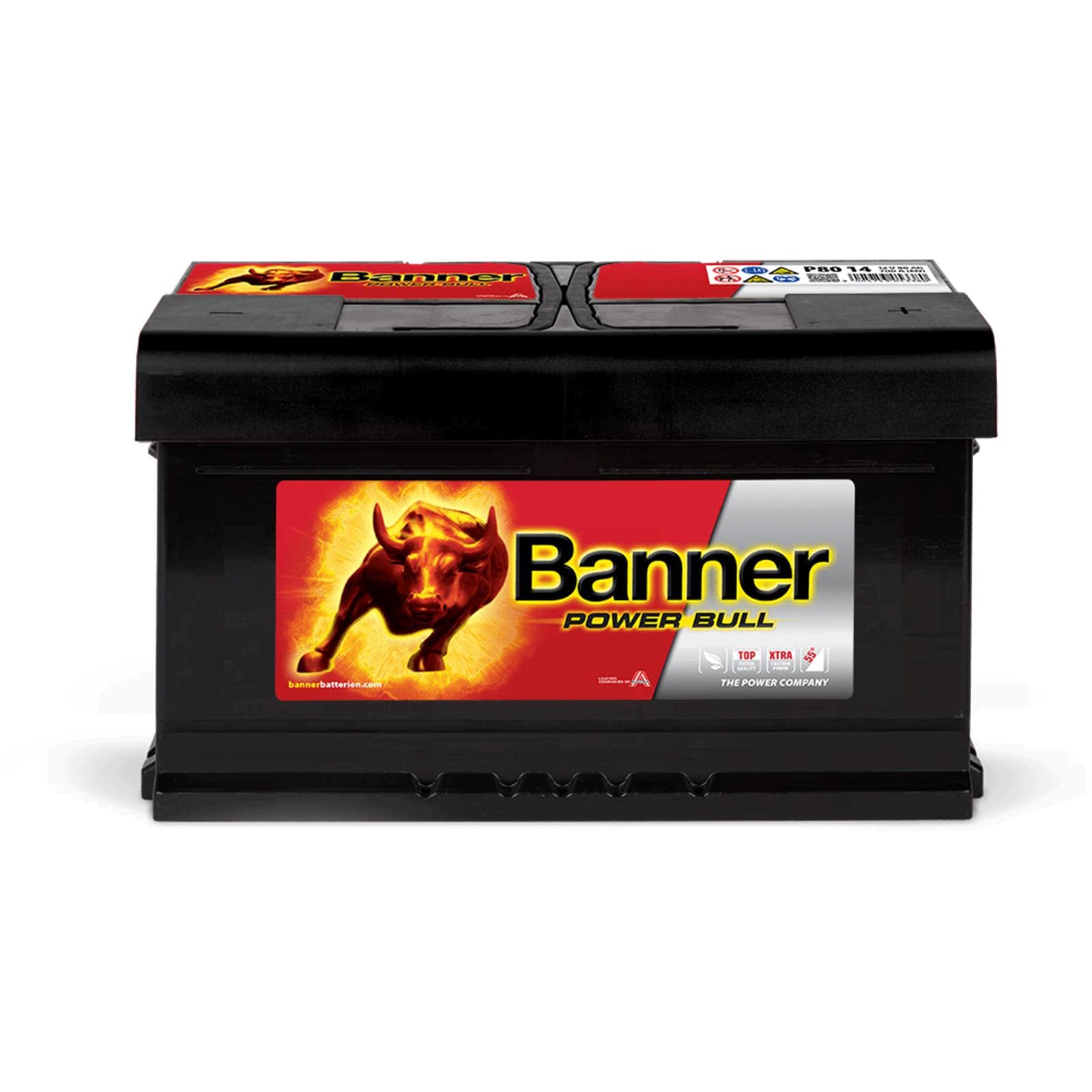 Banner P8014 Power Bull Batterie 110 Calciumtechnologie, Auslaufschutz und Rückzündsicherheit