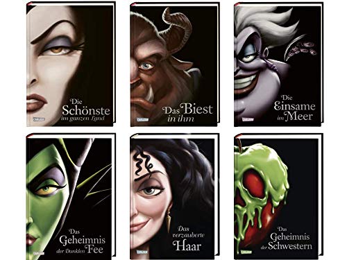 Disney Villains | Band 1-6 im Hardcover Set | Die Schönste im ganzen Land | Das Biest in ihm | Die Einsame im Meer | Das Geheimnis der Dunklen Fee | Das verzauberte Haar | Das Geheimnis der Schwestern