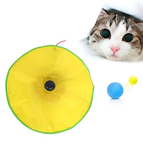 FOLOSAFENAR Undercover Maus unter Decke Katzenspielzeug, Stress abbauen Katzenspielzeug 4-Geschwindigkeitsmodus Leicht zu drehendes Nylontuch mit Rutschfester Basis für Katze