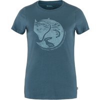 FJALLRAVEN Damen Arctic Fox Print T-Shirt W Hemd, Kreideweiß, L