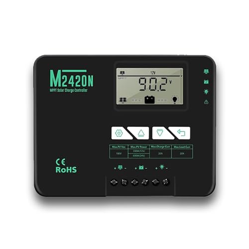 SolaMr 20A MPPT Solarladeregler 12V/24V mit LCD-Display für Kommunikationsbasisstationen und Haushaltssysteme - M2420N
