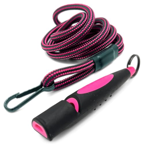 ACME Hundepfeife No. 211,5 Alpha | Inklusive passendem, hochwertigem Pfeifenband (Black/DG Pink)