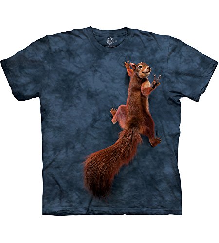The Mountain Peace Squirrel Adult T-Shirt, Grey, Medium