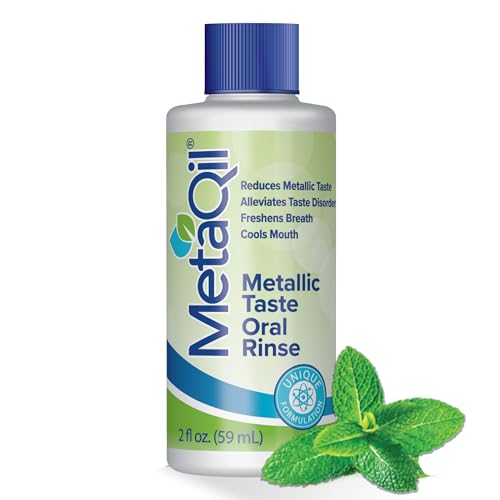 MetaQil Mundspülung 57 ml Flasche – klinisch nachweislich gegen metallischen Geschmack, Bittergeschmack und unangenehmen Geschmack. Kühlt den Mund und erfrischt den Atem