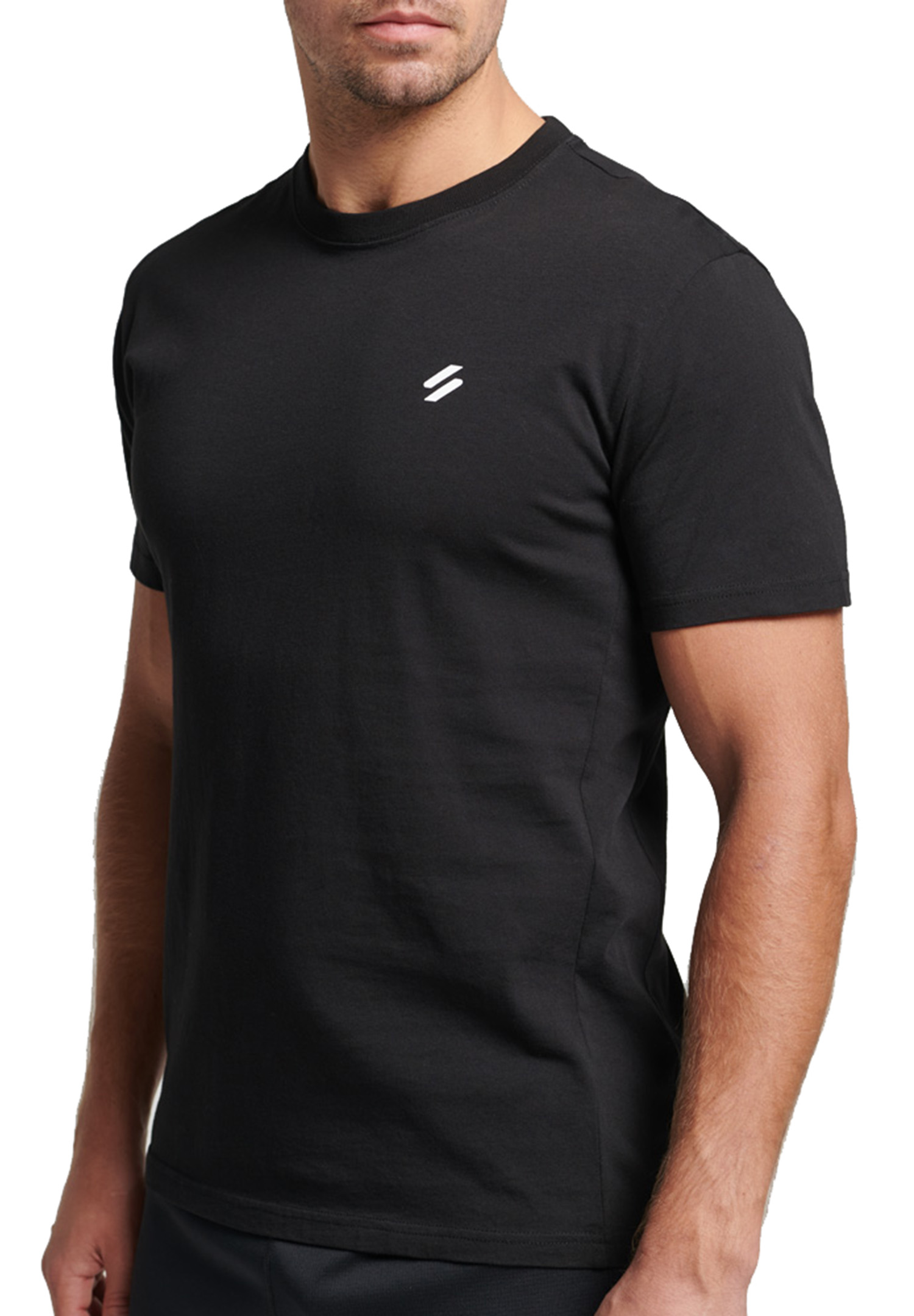 Superdry Mens Core Loose SS Tee T-Shirt, Black, XX-Large