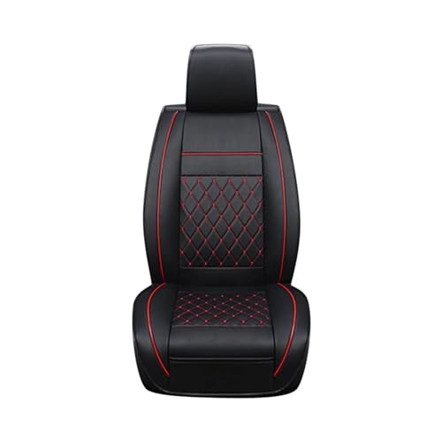 HYQHYX Auto Sitzauflagen Autositz Auflage Für E34 E38 E61 E63 E65 E82 Z4 E85 E93 Für X6 E71 Für M2 M6 I8 F07 F22 F36 F40 Für M5 I3 Leder Auto Baby Sitzbezug Set (Farbe : 1PC Front Black Red)
