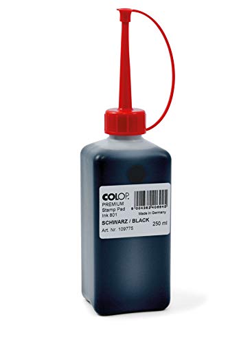 Colop 109775 Stempelkissenfarbe Premium schwarz, 250 ml