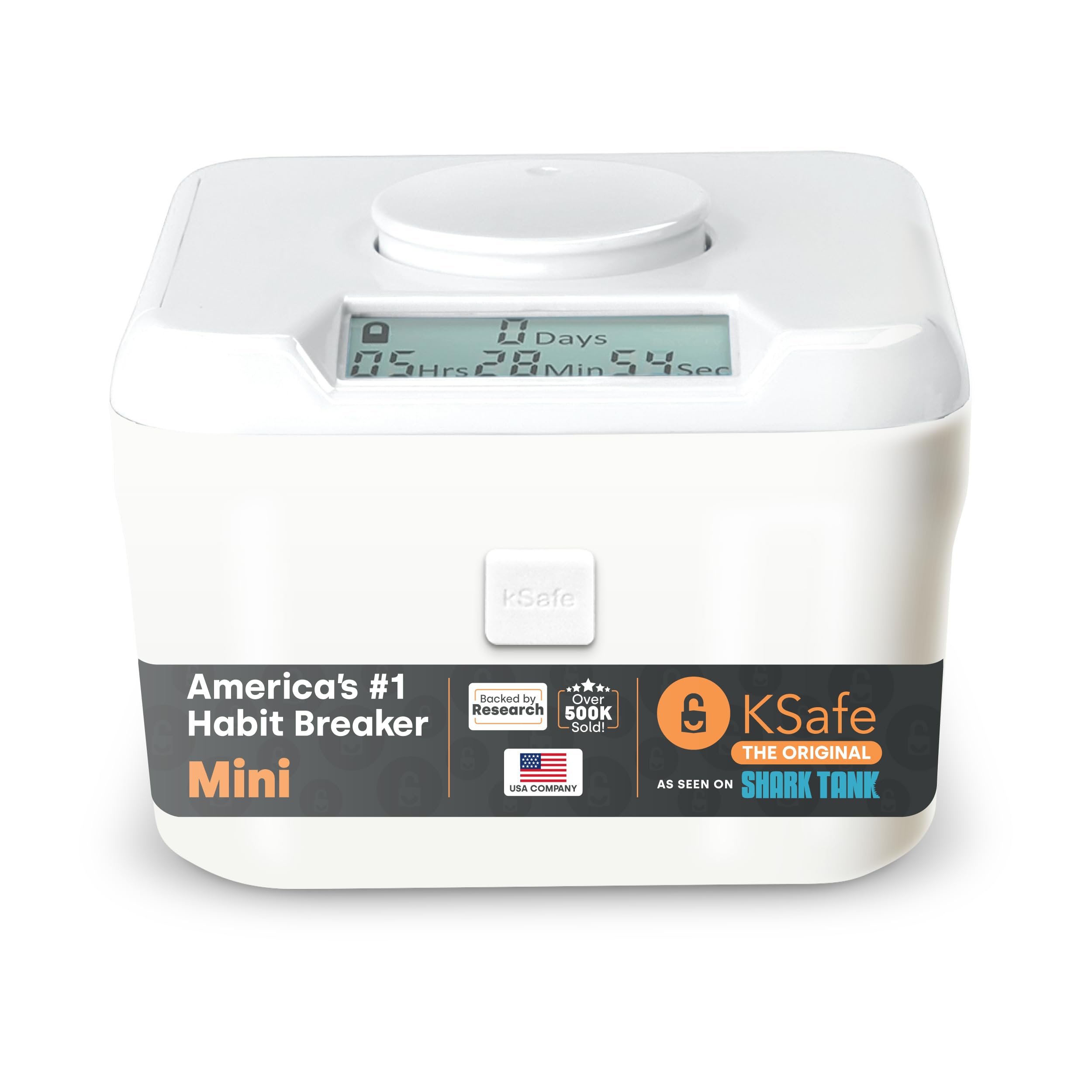 Kitchen Safe Mini-Küchensafe: Zeitschloss-Container (weißer Deckel + weißer Behälter) - 3,0 Höhe