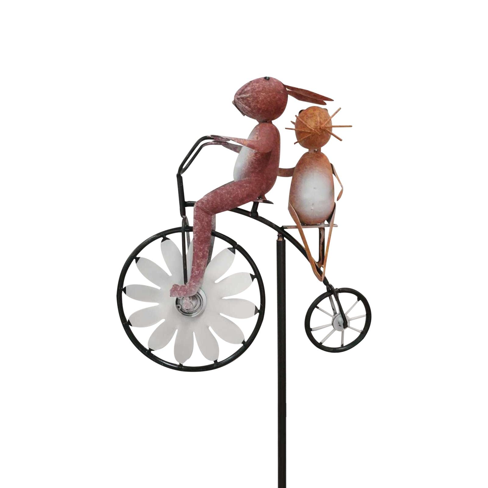 Windrad Fahrrad Deko Fahrrad Garten Vintage Fahrrad Metall Wind Spinner Mit Stehpol Garten Garten Rasen Dekoration