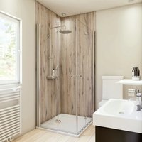 Duschrückwand Holzdekor Eiche Landhaus Dekor 100x255x0,3 cm