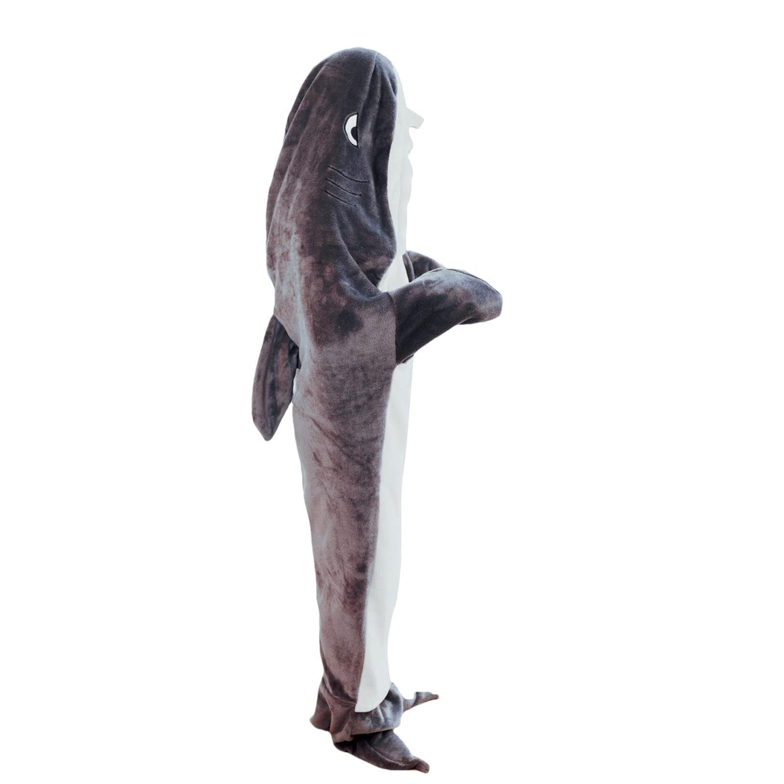 Hai Decke Erwachsene | Shark Blanket | Shark Onesie Blanket| Soft Cozy Shark Sleeping Bag | Für Jungen, Mädchen, Frauen, Männer, Movie Night Shark Cosplay Geschenke