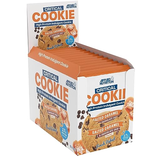 Applied Nutrition Critical Cookie Box, gesalzenes Karamell und Schokolade, 85 g, 12 Stück