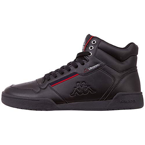Kappa Unisex-Erwachsene Mangan Hohe Sneaker, Schwarz (Black 242764-1120), 44 EU