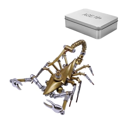 SUNDARE 3D Metall Skorpion Puzzle für Erwachsene, 200+PCS Mechanische Metall Skorpion Modell Kit, DIY Steampunk Mantis Metall Puzzle Kit, Weihnachten Geburtstag Geschenke für Kinder
