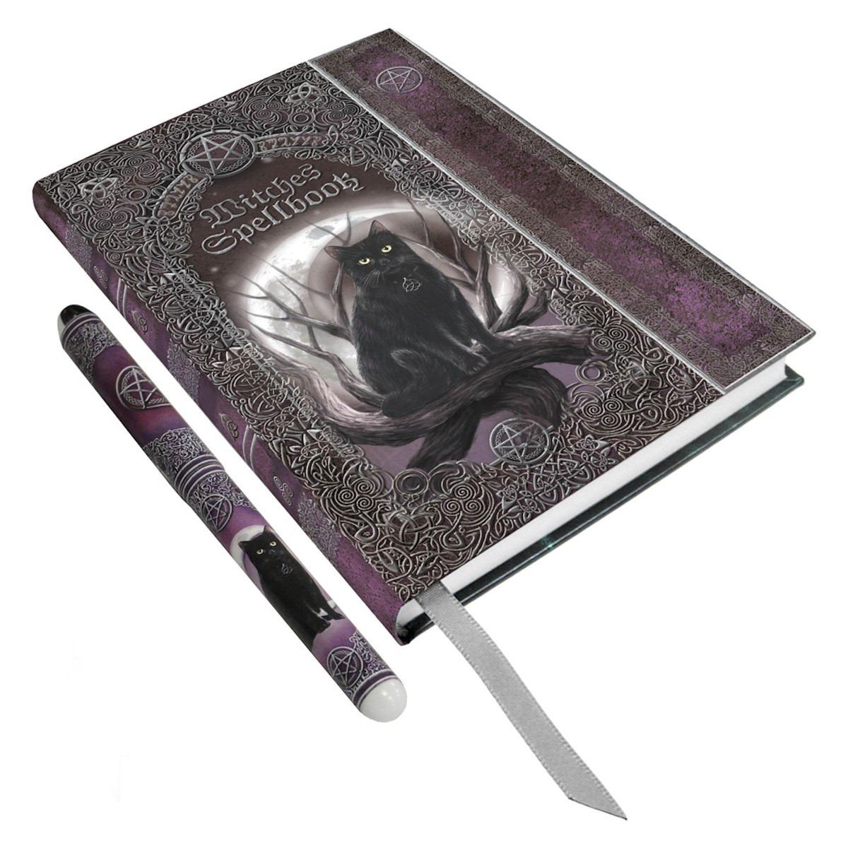 Dark Dreams Gothic Wicca Pagan Magie Tagebuch Schattenbuch Katze Mond