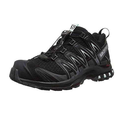 Salomon Damen Trail Running Schuhe, XA PRO 3D W, Farbe: schwarz (black/magnet/fair aqua) Größe: EU 39 1/3