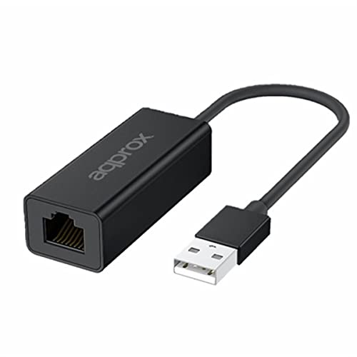 Approx Adapter USB-A 3.0 auf RJ-45, schnelle Übertragung bis zu 2,5 Gbit/s, 17 cm Kabel
