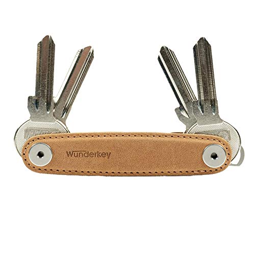 WUNDERKEY ® Leder – der Key Organizer Made in Germany [Schlüssel-Organizer | Schlüssel-Etui | Smart Key Gadget | das Original bekannt aus GQ & Lufthansa]