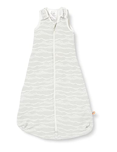 Ergobaby Baby-Schlafsack Winter für Neugeborene 56-62 aus Baumwolle, Winterschlafsack Baby 0-6 Monate TOG 2.5, Silver Waves