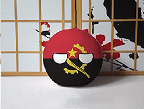 Polandball Countryball Plüschpuppe, Cosplay, Ukraine, Spanien, Portugal, Polen, Ball, Stofftier, Anhänger, Mini-Kissen, Anime-Fan, Angola