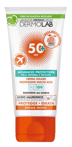 Dermolab - Sehr hoher Schutz, für klare und empfindliche Haut, wasserfest, SPF 50+, Travel-Format, 50 ml