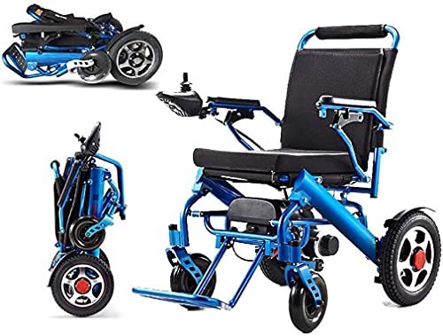 Rollstühle klappbarer tragbarer elektrischer Rollstuhl Leichter faltbarer intelligenter kompakter automatischer Roller für ältere Menschen mit Behinderungen nur für Auto 23 kg