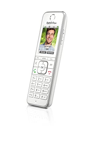 AVM FRITZ!Fon C6 Schnurloses Telefon VoIP Anrufbeantworter, Babyphone, Freisprechen, PIN Code LC-Display