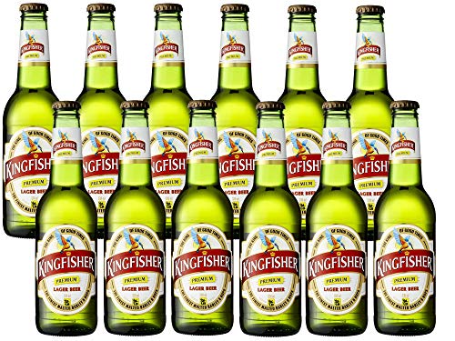 Kingfisher Premium Lager Beer (12 x 330ml) Indisches Flaschenbier