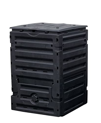 Yerd Garten Schnellkomposter ähnliche Garantia ECO-Master Komposter 300 L, schwarz Made in Germany 100% recyceltem PP