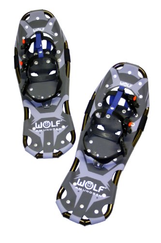 WOLF Amundsen 25 Schneeschuhe (Snow Shoes, Schneewanderschuhe, Schneeschuhwandern, Eisschuhe, Schuhe-Krallen, Boa, Harscheisen, Steig Ski, Snow Feat, Tiefschneeschuhe, Spikes, Fersenriemen)