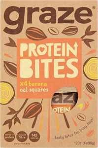 Graze Protein Bites Banane Haferquadrate 120g (4x30g) 3er Pack