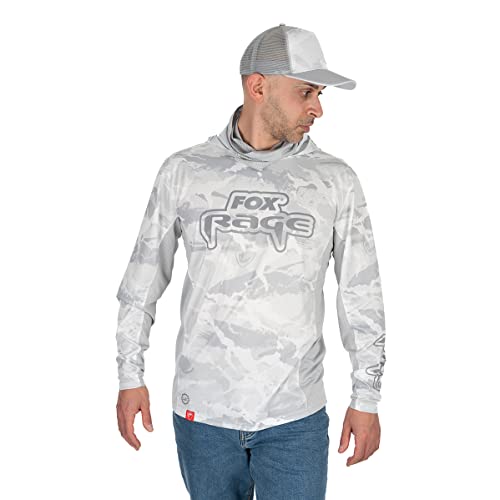 Fox Rage T-Shirt für Angler UV Hooded Performance top, Größe:XXXL