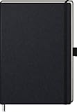 Brunnen 105528605 Notizbuch Kompagnon Klassik (Hardcover, 21 x 29,4 cm, unliniert, 192 Seiten) 1 Stück, schwarz