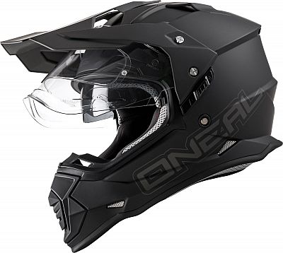 O'NEAL | Motorradhelm | Enduro Motorrad | Ventilationsöffnungen für maximalen Luftstrom & Kühlung, ABS-Schale, Sicherheitsnorm ECE 22.06 | Sierra Helmet Flat V.23 | Erwachsene | Schwarz | Größe S