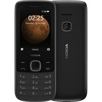 Nokia 225 (2020) 4G Dual-SIM Mobiltelefon im Premium Design (2.4" QVGA Display, 4G Technologie, Bluetooth 5.0, MP3-Player, FM Radio, 128 MB Speicher (bis zu 128 GB via microSD), VGA Kamera) schwarz