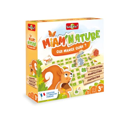 Bioviva 400183 Miam'Nature-Spielerisches Gesellschaftsspiel für Kinder ab 3 Jahren-1-4 Tage-400183, Mehrfarbig