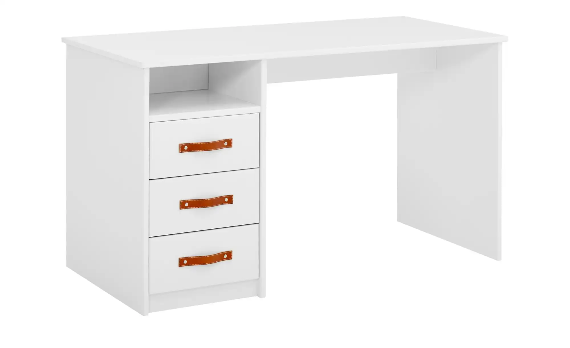 Schreibtisch - weiß - 130 cm - 72 cm - 61,5 cm - Tische > Bürotische - Möbel Kraft