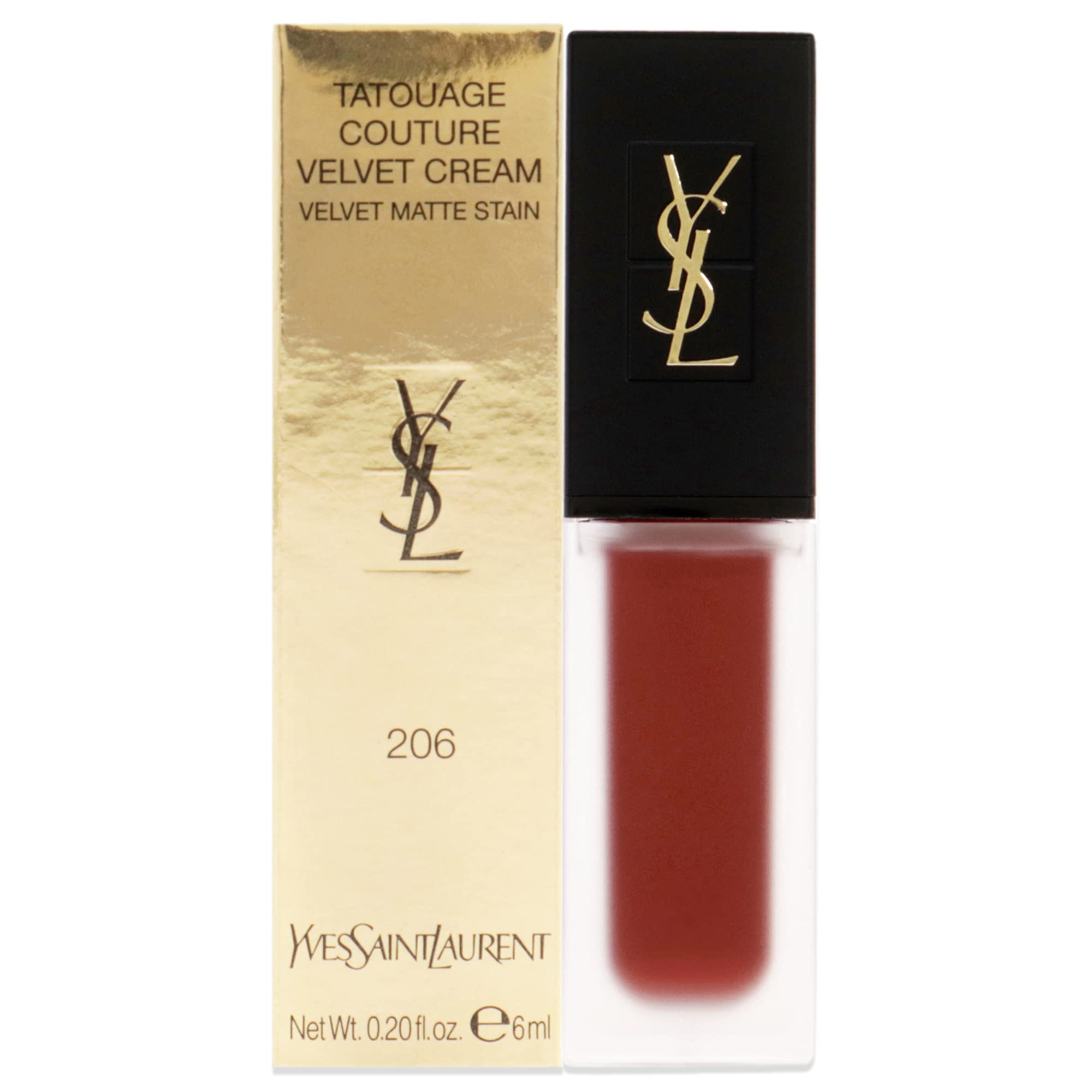 Yves Saint Laurent Tatouage Couture Velvet Cream 206 - Club Bordeaux, 6 ml.