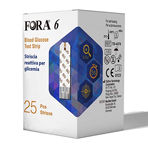 Glykemia FORA6 Teststreifen - Box 25 Streifen in Folie
