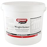 Megamax Weight Gainer Schoko 7 kg 0,5% Fett | Vitamine, hochwertige Kohlenhydrate & Proteine ideal für HardGainer u. Untergewicht | Aufbaunahrung für Massephase, Masseaufbau & Zunehmen
