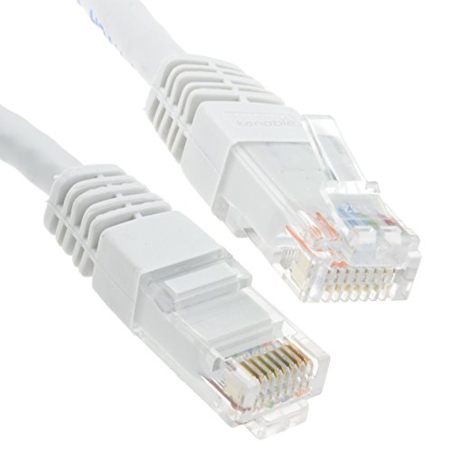 Ethernet Netzwerk Kabel CAT6 Gigabit RJ45 Kupfer Internet Patchkabel Anschlusskabel Weiß 25 m [25 Meter/25m]