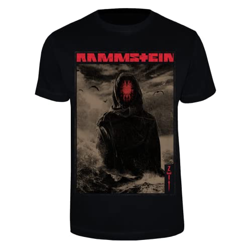 Rammstein T-Shirt Zeithüter 5XL schwarz, Offizielles Band Merchandise Fan Shirt mit mehrfarbigem Front Print (Größe: 5XL)