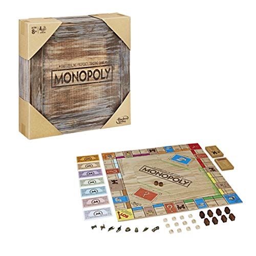 Monopoly Hasbro Holz Sonderedition - Seltene Retroausgabe für Sammler